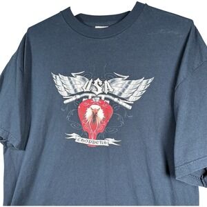 Vintage Tennessee River USA Choppers T Shirt Mens XL Navy Y2K Grunge Moto Biker‎